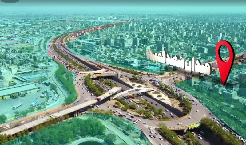 تیزر ساختمانی پل میدان شهید فهمیده مشهد