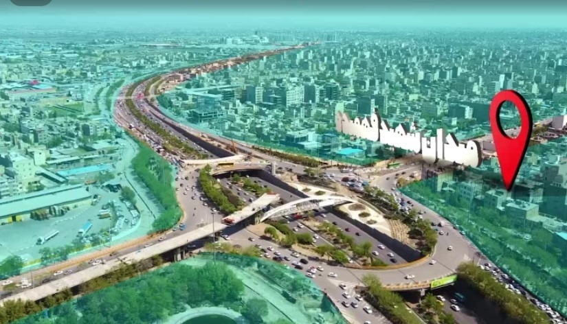 تیزر ساختمانی پل میدان شهید فهمیده مشهد