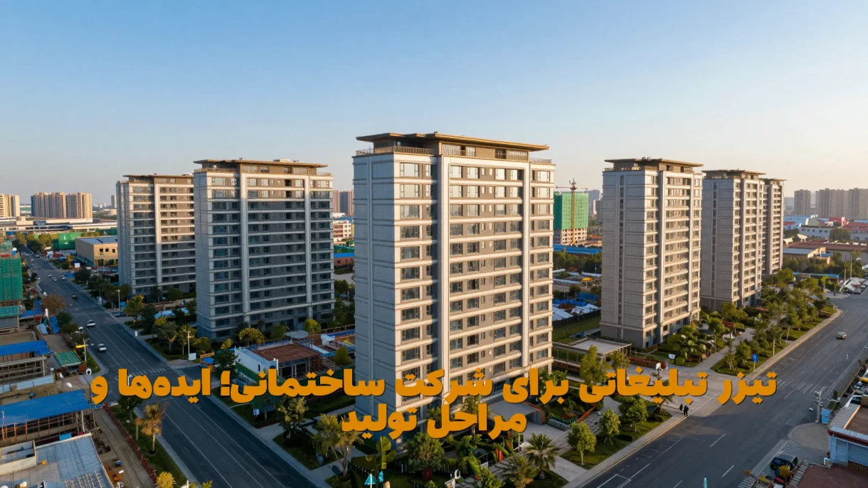 تیزر تبلیغاتی برای شرکت ساختمانی؛ ایده‌ها و مراحل تولید