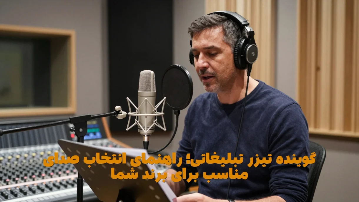 گوینده تیزر تبلیغاتی؛ راهنمای انتخاب صدای مناسب برای برند شما